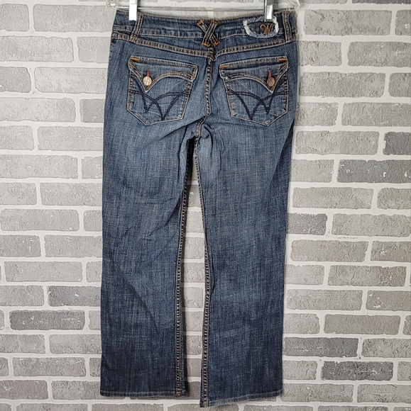 WÖRN Jeans High Quality Heavy Stitched Wide Leg Denim Jeans Women's Size 8 - Picture 8 of 16